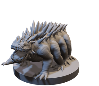 Miniatura Basilisco in resina (D&D)