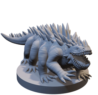 Miniatura Basilisco in resina (D&D)