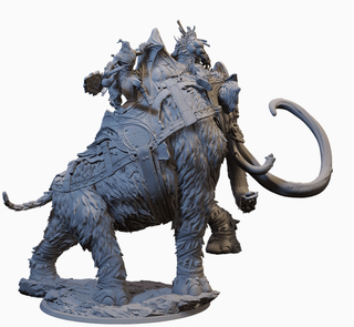 Miniatura Mammut/Olifante in resina (D&D)
