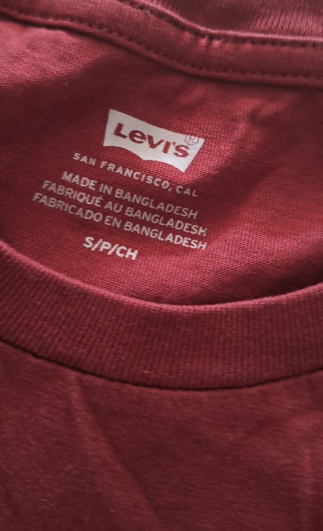 Maglietta Levi's Uomo Rosso Tg.S
