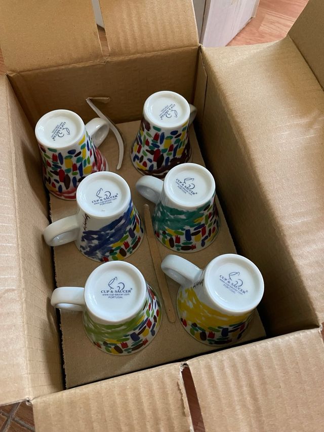 Juego tazas café Cup & Saucer y Ronnefeldt