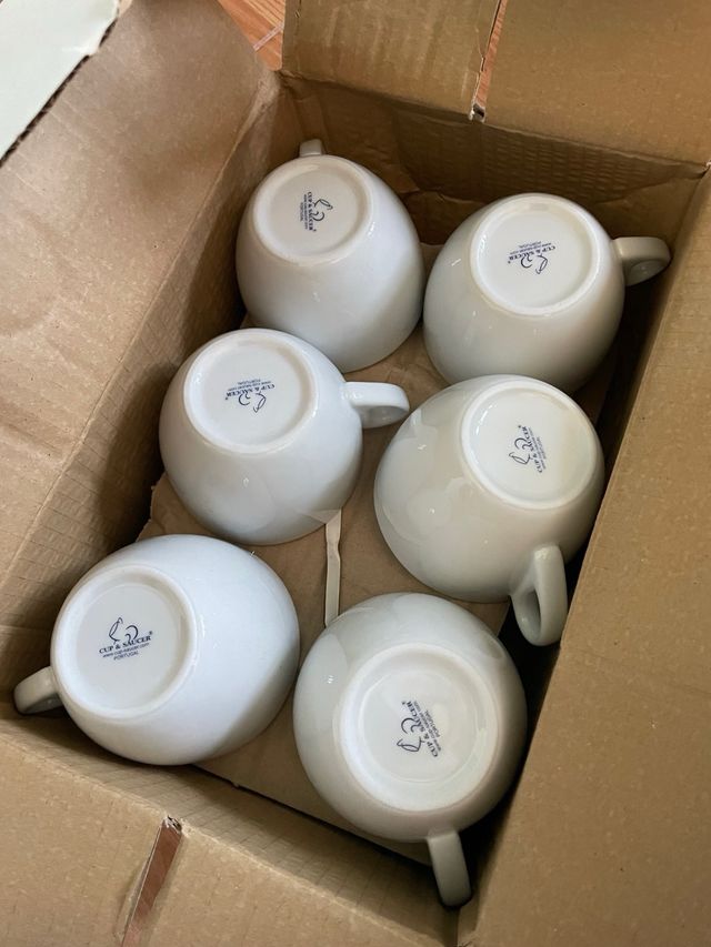 Juego tazas café Cup & Saucer y Ronnefeldt