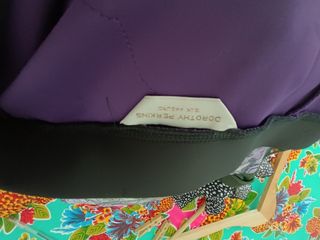 Falda midi lila con encaje talla grande 