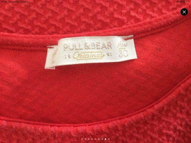 Vestido vermelho fresa Pull&Bear - mini