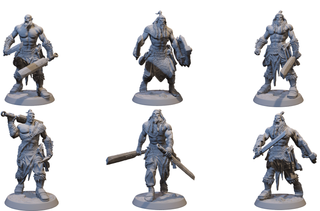 Miniatura Orchi (spada) in resina (D&D)