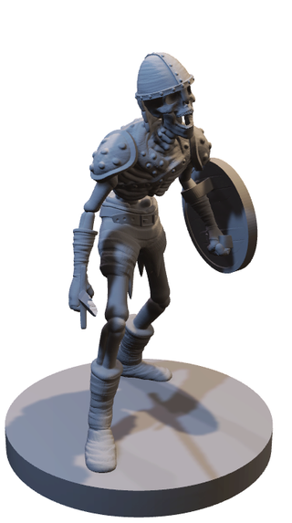 Miniatura Scheletro in resina (D&D)
