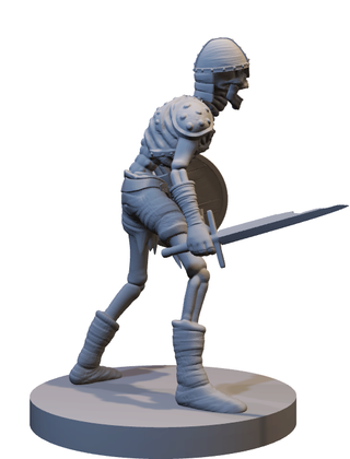 Miniatura Scheletro in resina (D&D)