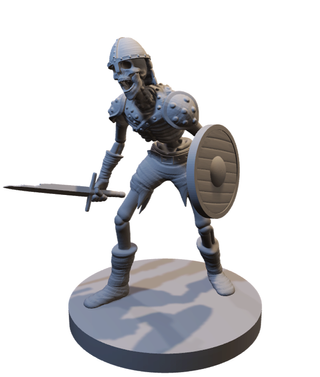 Miniatura Scheletro in resina (D&D)