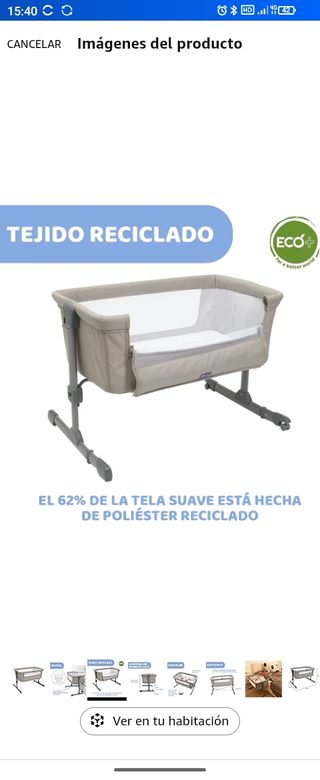 Cuna colecho Chicco Next2Me beige