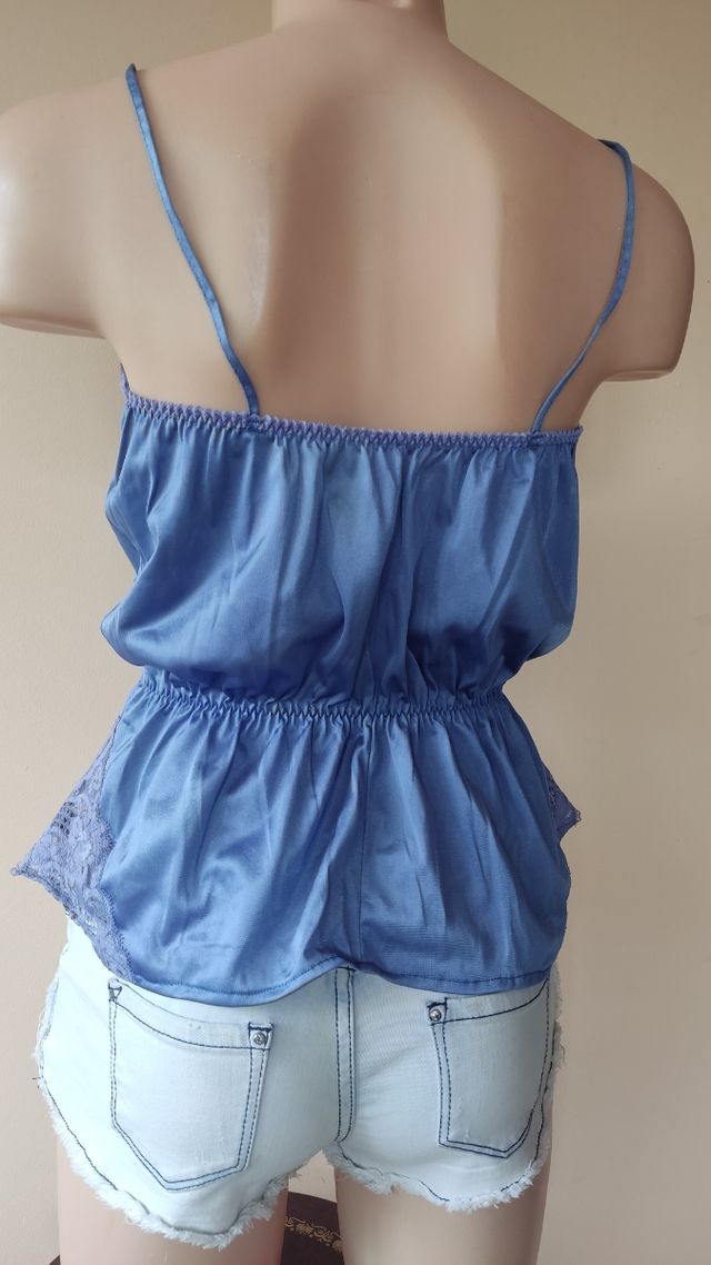 Camiseta tirantes azul