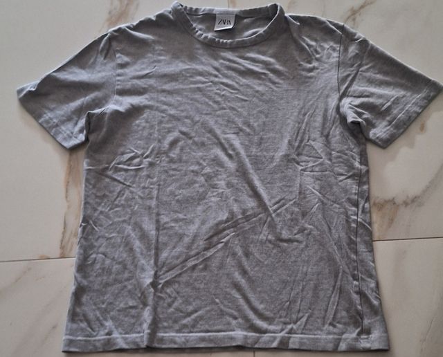 Maglietta Zara Uomo Grigia M