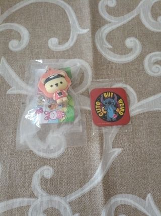 Portachiavi orsetto e calamita Stitch