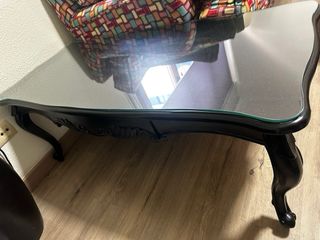 Mesa negra estilo barroco