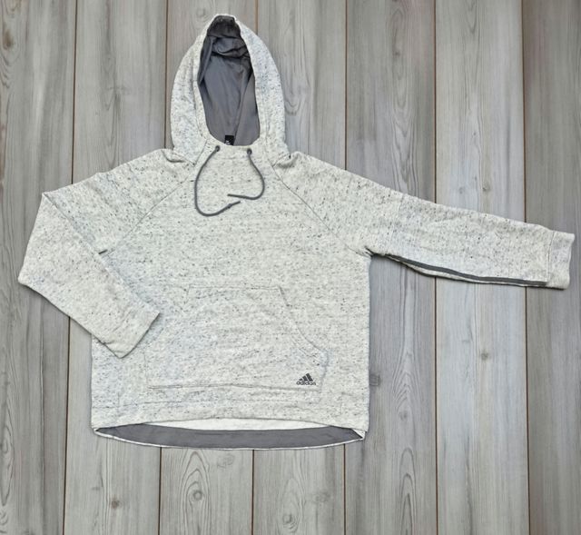 sudadera Adidas gris jaspeada