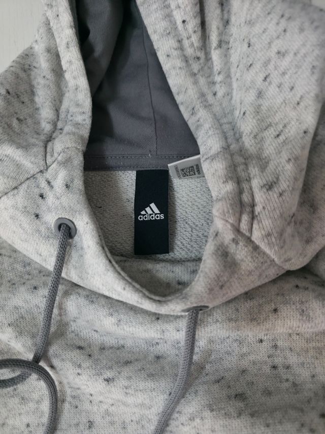 sudadera Adidas gris jaspeada