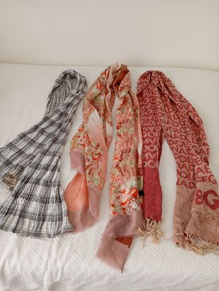 3 Pañuelos Largos Multicolor