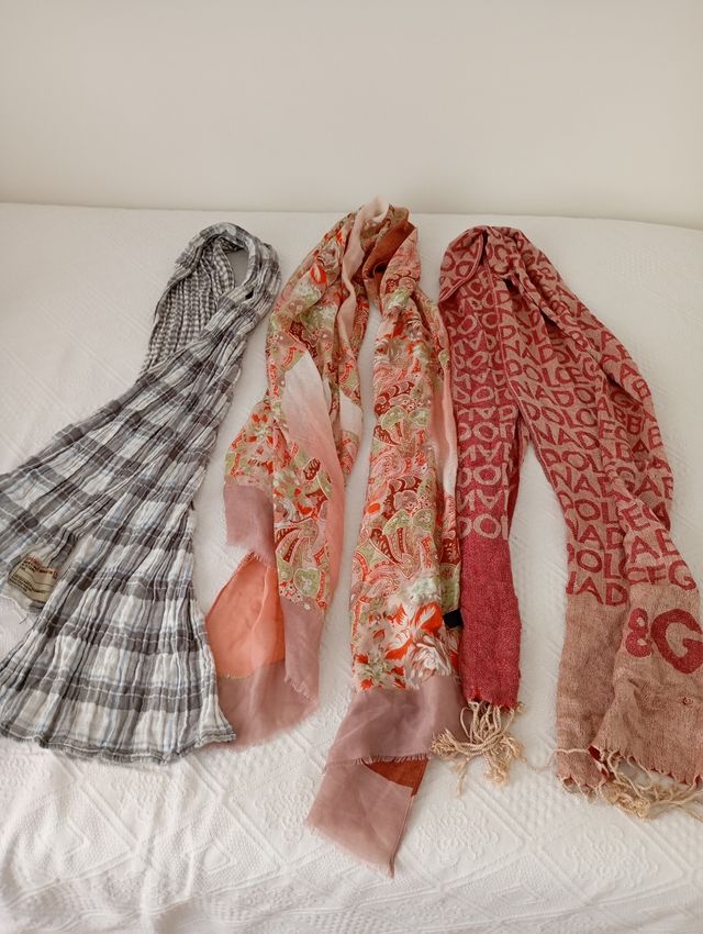 3 Pañuelos Largos Multicolor