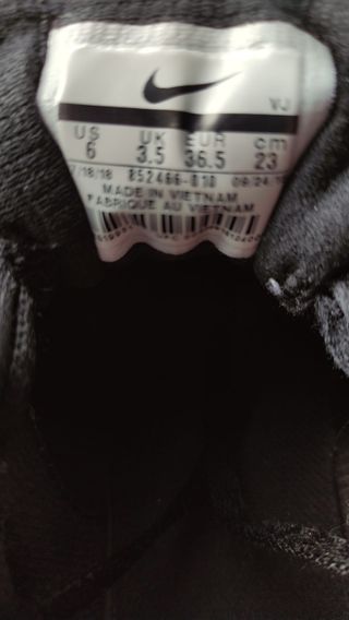 Bamba NIKE running negra - Talla 36.5