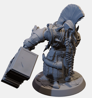 Miniatura Nano Guerriero in resina (D&D)