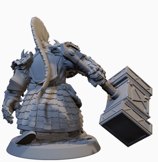 Miniatura Nano Guerriero in resina (D&D)