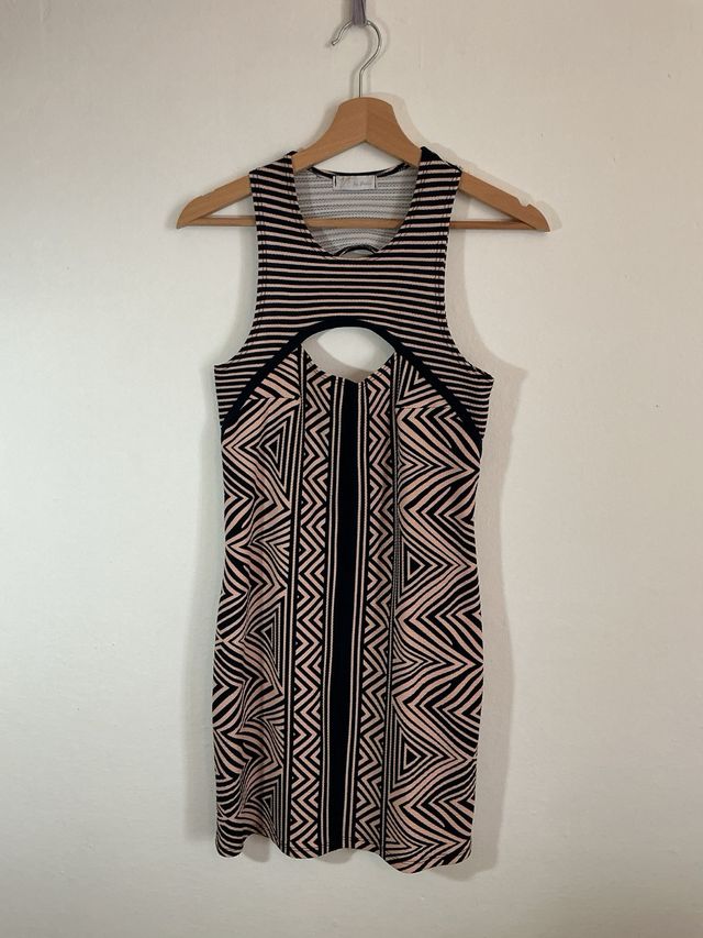 Vestido mini Víctor Ibiza Estampado geométrico