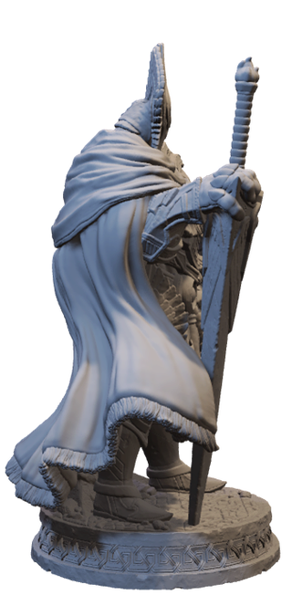 Miniatura Guerriero/Paladino in resina (D&D)