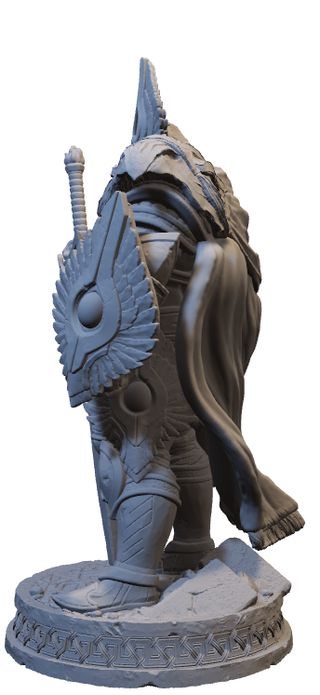 Miniatura Guerriero/Paladino in resina (D&D)