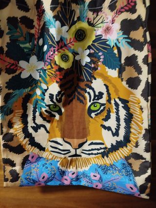 Bolsa tote tigre multicolor