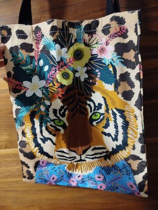 Bolsa tote tigre multicolor