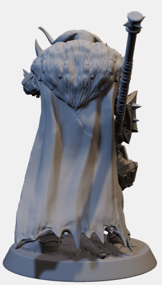 Miniatura Paladino/Guerriero in resina (D&D)