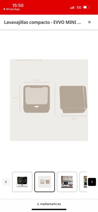 Lavavajillas EVVO MINI D TRIP - 420mm