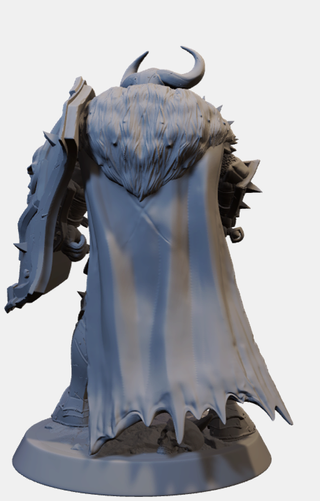 Miniatura Paladino/Guerriero in resina (D&D)