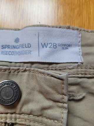 Pantalón chino Springfield beige