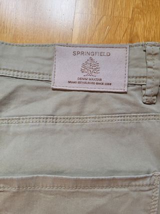Pantalón chino Springfield beige