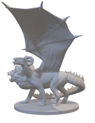 Miniatura Chimera in resina (D&D)