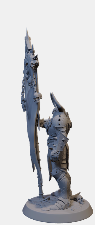 Miniatura Paladino/Guerriero in resina (D&D)