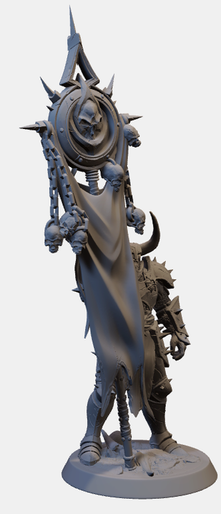 Miniatura Paladino/Guerriero in resina (D&D)