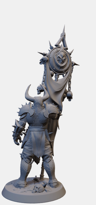 Miniatura Paladino/Guerriero in resina (D&D)