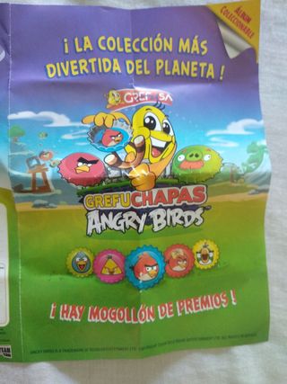 Grefuchapas Angry Birds -  chapas,,NUEVAS,,COLEC