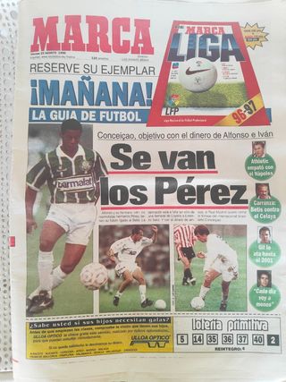 Periódicos Marca 1996: Fútbol
