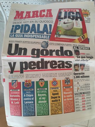 Periódicos Marca 1996: Fútbol