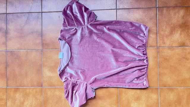 Camiseta terciopelo  Zara