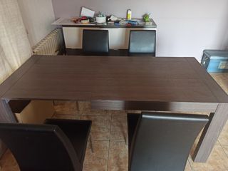 Mesa extensible + 4 sillas