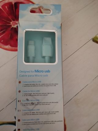 Cable Micro USB 1m 2.4A