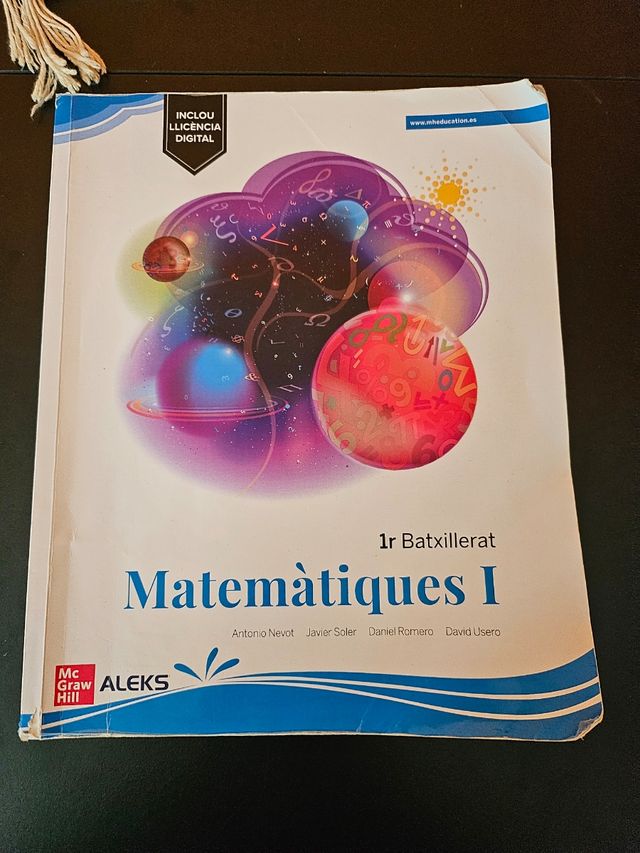 Matemàtiques 1r Batxillerat - Mediterrània