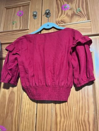 Top rojo Zara - Talla S