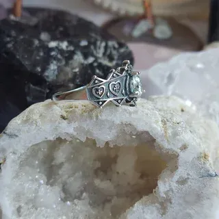 Anillo moissanita plata - Unisex