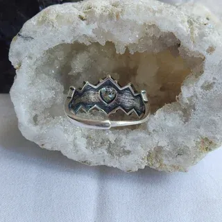 Anillo moissanita plata - Unisex