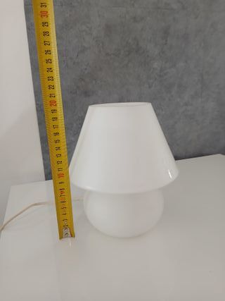 Lampada Tavolo Vetro Bianco