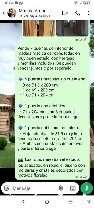 Puertas roble macizo clásicas